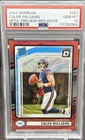2024 Donruss Caleb Williams #327 Optic Preview Red Wave Prizm PSA 10 Bears BW3