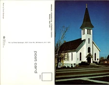 Vintage Postcard Immanuel Evangelical Lutheran Church in Webster New York