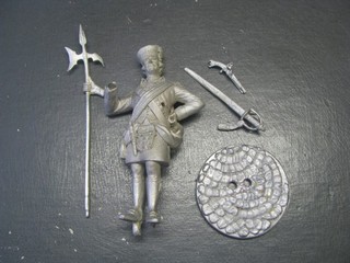 90MM SUPERIOR AMERICAN REVOLUTION HIGHLANDER INFANTRY OFFICER REPLACEMENT BASE