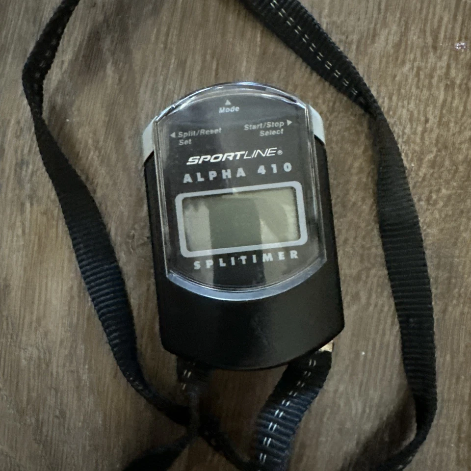 SPORTLINE Model Alpha 461 Dual Split Timer Stopwatch with Memory  Works - Image 2 of 4