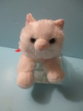 Aurora White Kitty Cat Plush White Kitten 8" Animal Stuffed Toy 2022