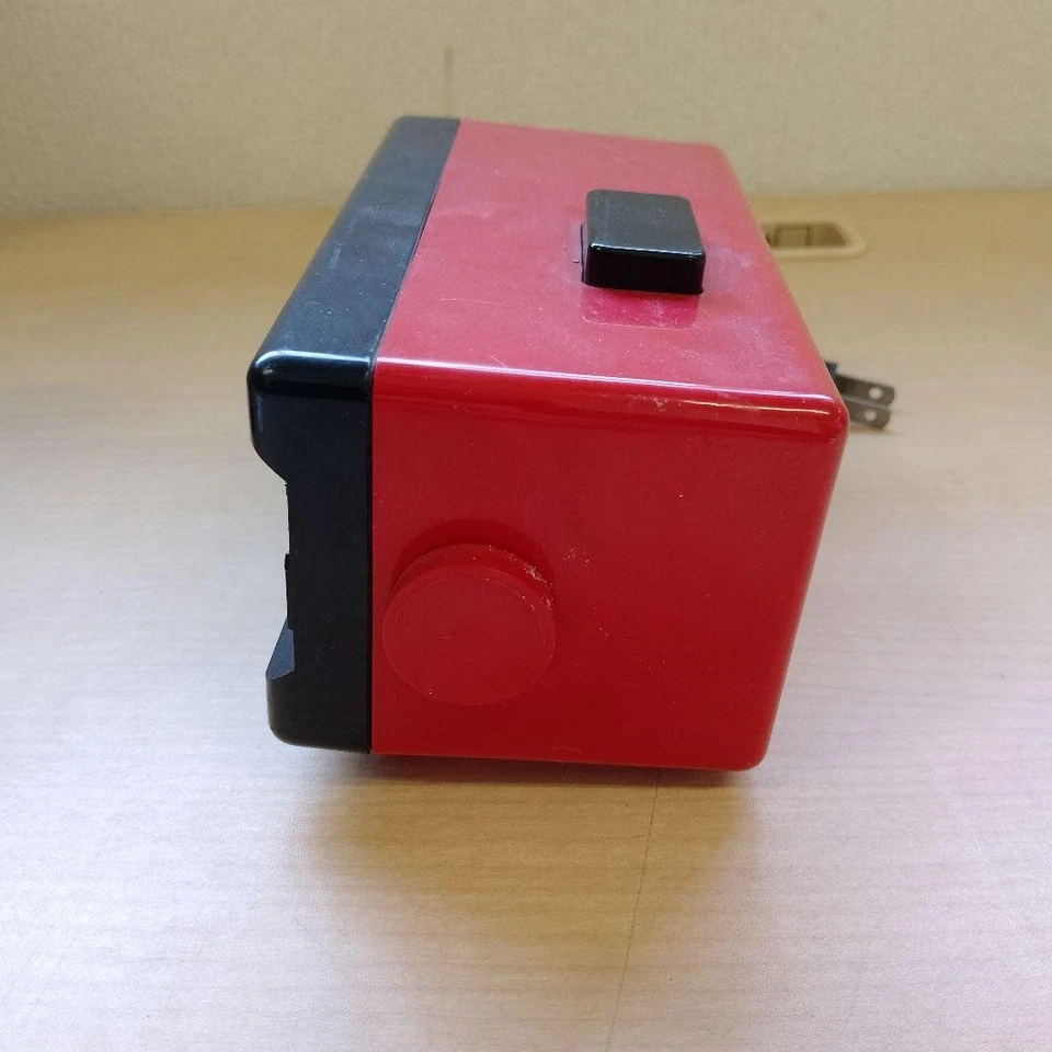 vintage seiko flip clock red black with alarm retro tabletop japan tested workin - Image 3 of 4