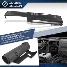 TPE Soft Black Molded Dash Cover Cap Fits 1981-91 Chevy GMC Pickup SUV Full Size