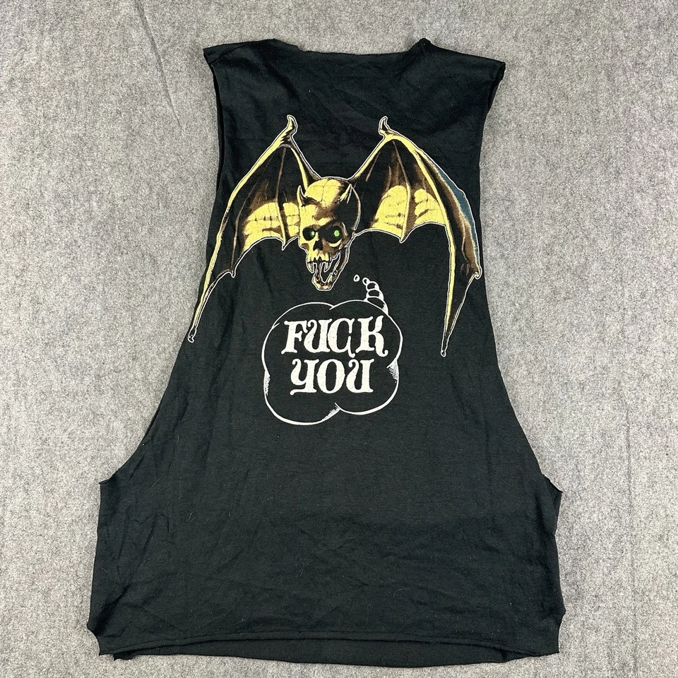 Camisa de Colección Años 80 Overkill We Don’t Care What You Say Banda Música Corte Medio ROJO* Foto 2 de 4