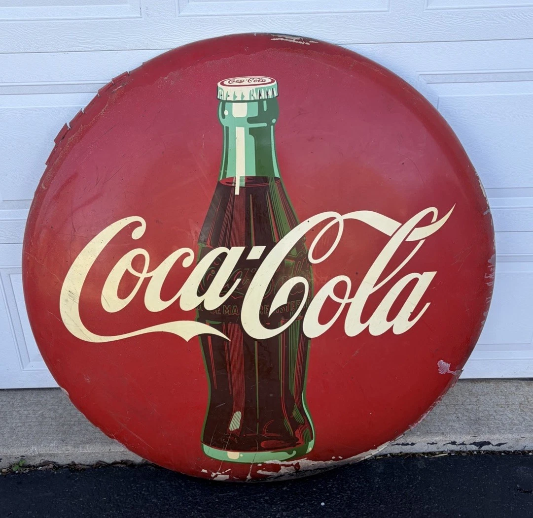 Coca Cola Button Sign for sale | eBay