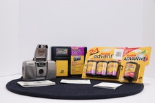 Cámara Kodak Advantix C400 APS paquete en caja + 4 rollos de película sellada nueva probada Y2K