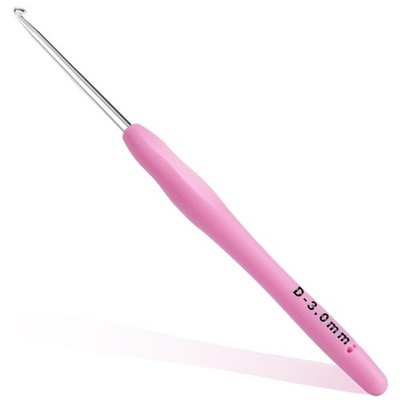 3mm Crochet Hook, Ergonomic Crochet Hook, Smooth and Extra Long  Knitting