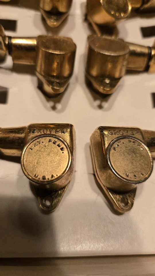 Patente Gibson Vintage Gold Grover Futura pendiente años 60 Foto 4 de 4