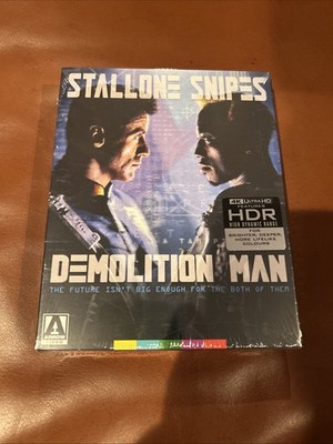 Demolition Man 4K UHD Blu-ray Arrow Video Limited Edition Stallone Snipes New