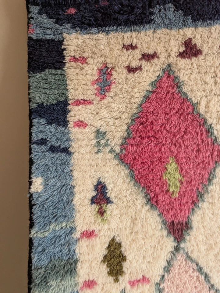 Colgante de pared tejido de lana Anthropologie Pamela 20x35 --Muy bonito Foto 3 de 4