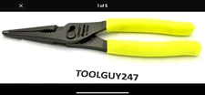 SNAP ON TOOLS HI VIZ YELLOW 9" Talon Grip Lg Nose Slip Joint Pliers LN47ACF HV