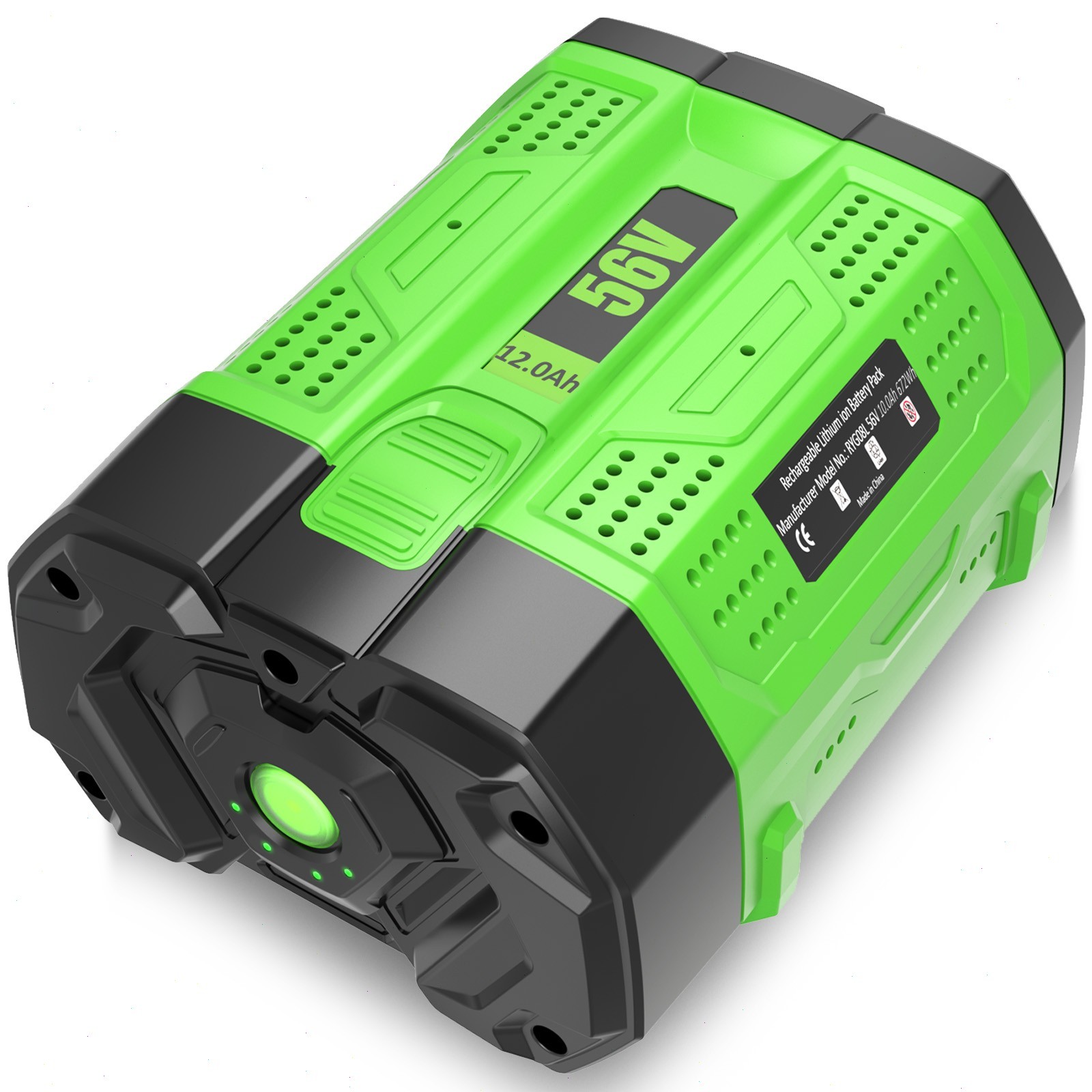 12 Ah Battery For EGO 56V 56Volt BA1400 POWER+ Lithium Ion BA2240 BA2800T BA5600