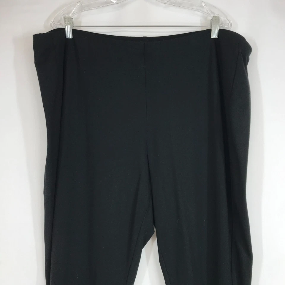 J. JILL -WOMEN'S 4X -BLACK ELASTIC WAIST PULL-ON PONTE LEGGINGS PANTS - Image 2 of 4