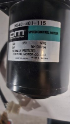 Oriental Motor M540-401-115 Speed Control Motor 40W 115V 90 1700 RPM
