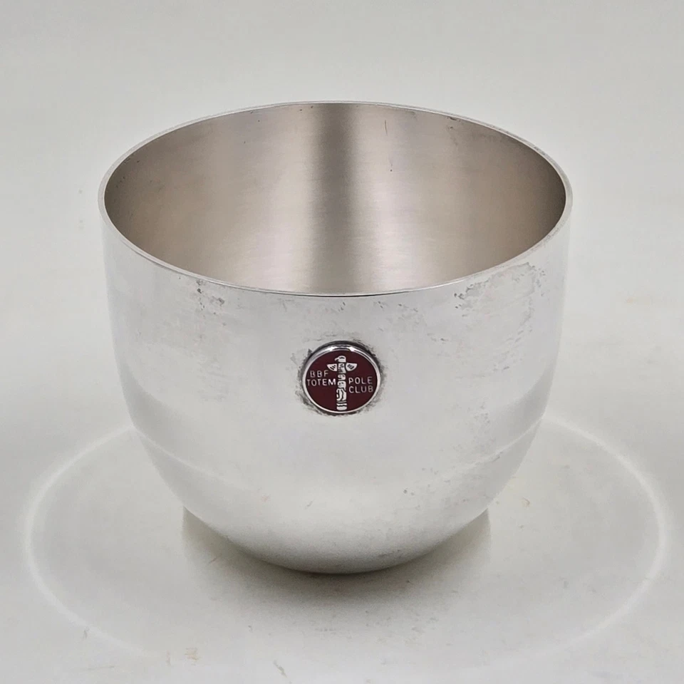 Tazas Stieff Sterling Jefferson con esmalte BBF tótem pole club medallón, juego de 4 Foto 2 de 4