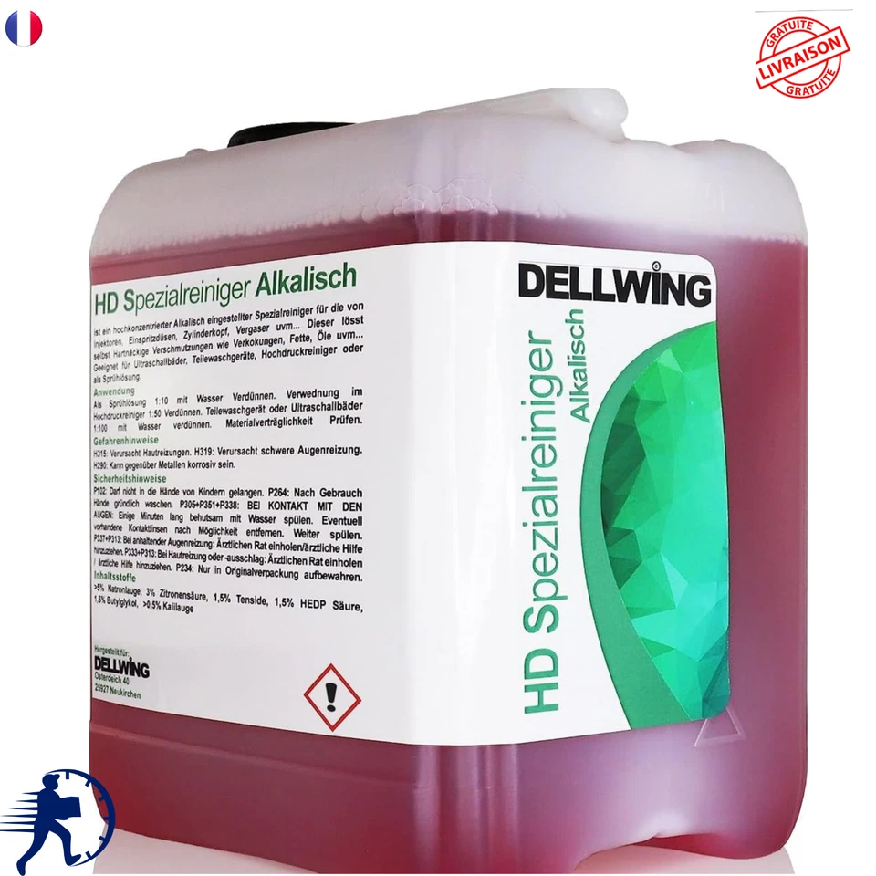 NE S'APPLIQUE PAS Dellwing - Nettoyeur à ultrasons concentré pour carburateur, culasse, injecteurs