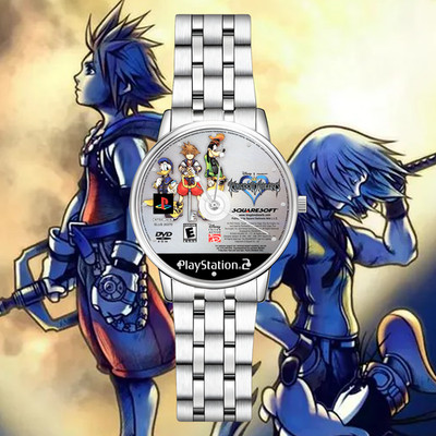 Kingdom Hearts Game Disc Engraved Wrist Watch