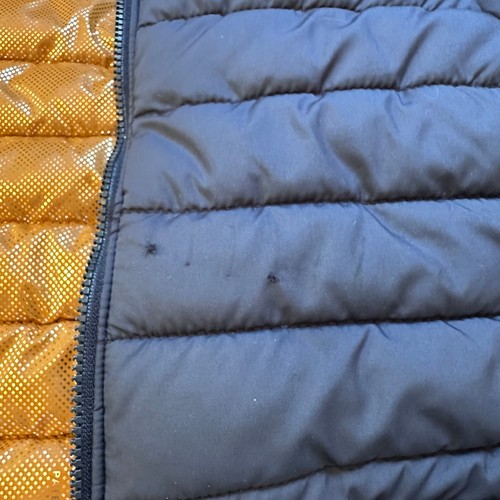 Columbia navy blue kids full zip puffer coat SIZE L 14/16 - Picture 4 of 5