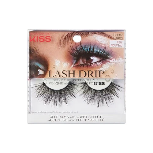 KISS Lash Drip False Eyelashes Spiky X Boosted Volume Icy 1 Pair - product listing photo