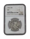 1916 Walking Liberty Half Dollar 50C NGC G6 Philadelphia Vintage U.S. Coin