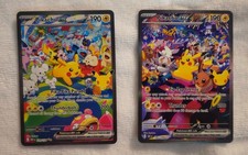 Carta Pokemon Pikachu Ex 150/128 e 149/128 SIR 30° Anniversario