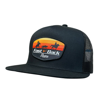 Red Dirt Hat Co. Fast Back Ropes Black Trucker Cap RDHC-477