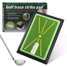 Tappetino da Allenamento Golf Swing con Feedback Percorso Istantaneo 44L x 31W cm, Verde 