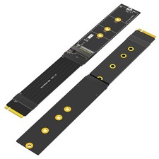 Upgrade Version 180 Degree NGFF M.2 M-Key NVME SSD Extension CableLength  30cm