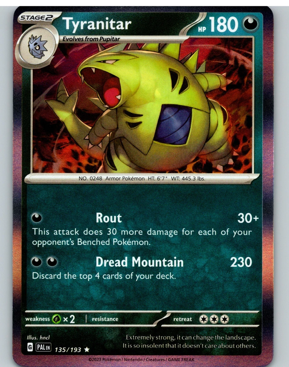 Tyranitar 135/193 Sv02: Paldea Evolved for sale | eBay