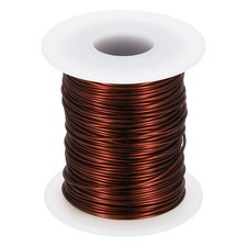 21 AWG 8 oz Magnet Wire, Enameled Copper Winding Wire with Shaft, Brown