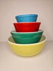 Vintage Pyrex Primary Colors Nesting Mixing Bowls Set of 4