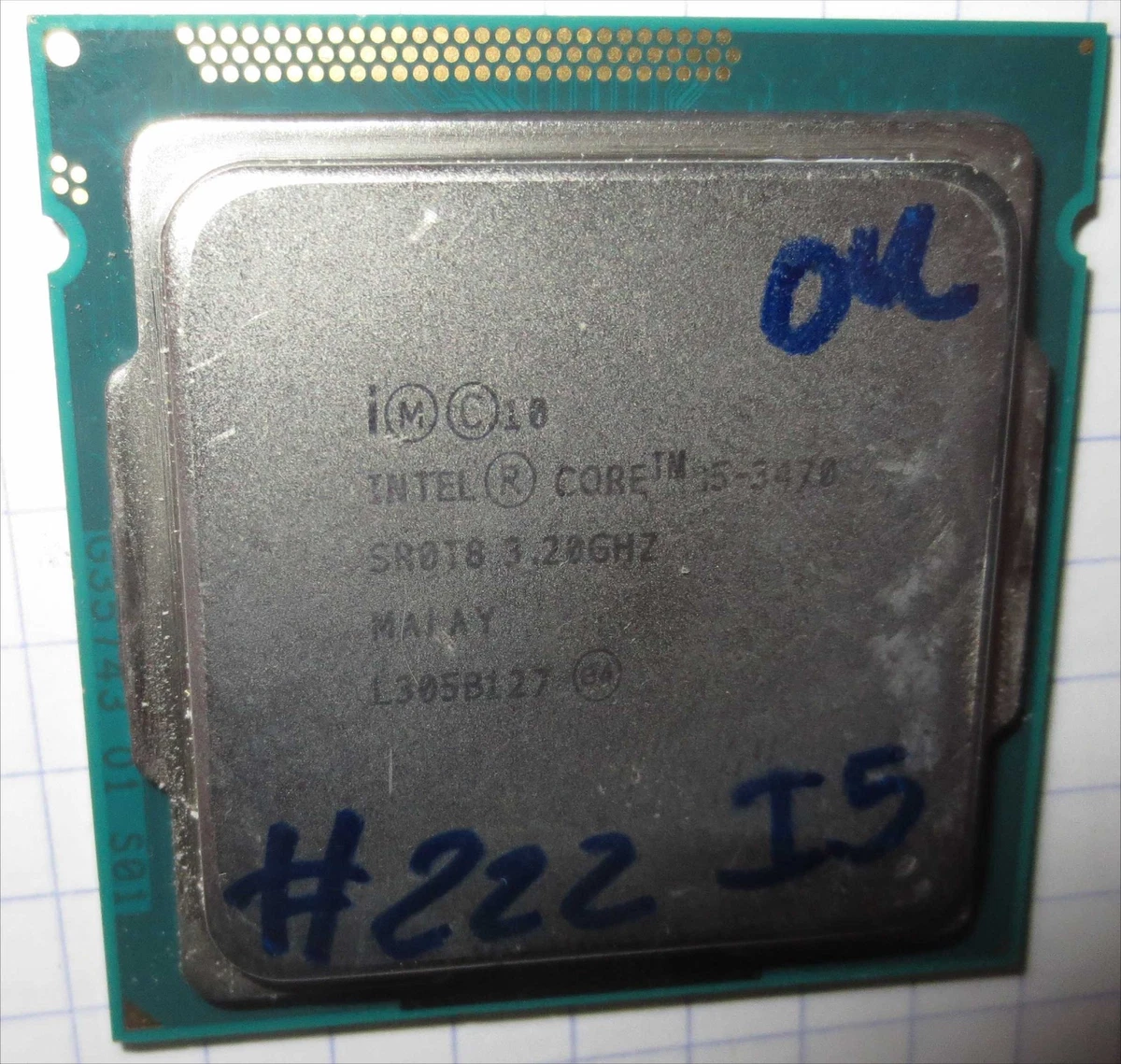 Processeur Intel Pentium G620 - 2 Cœurs 2.6GHz - Socket LGA1155 - Reconditionné