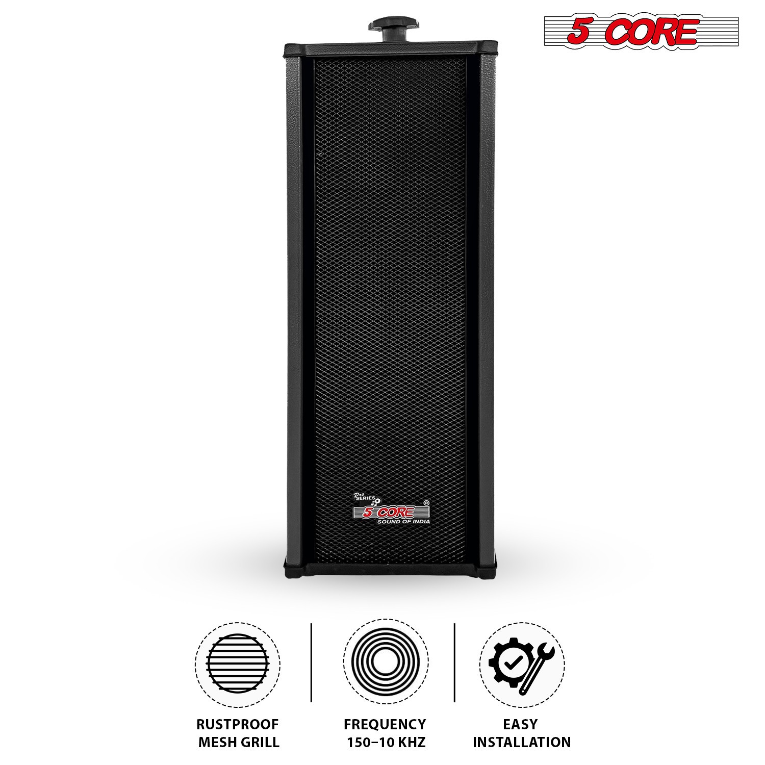 5Core Outdoor Speakers Stereo In Wall 100W Peak Passive Home