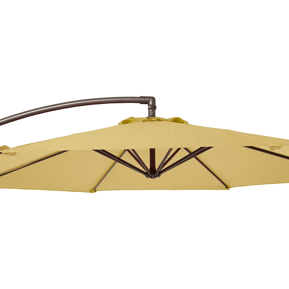 Duck Covers Weekend Patio Cantilever Umbrella, 10 Foot, Straw - Image 4 of 4