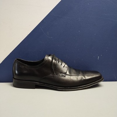 HUGO BOSS Oxford Dress Shoes Mens US 10.5 Black Leather 