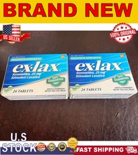 Ex-Lax Maximum Strength Stimulant Laxative Constipation Relief Pills, 24ct | 2PK