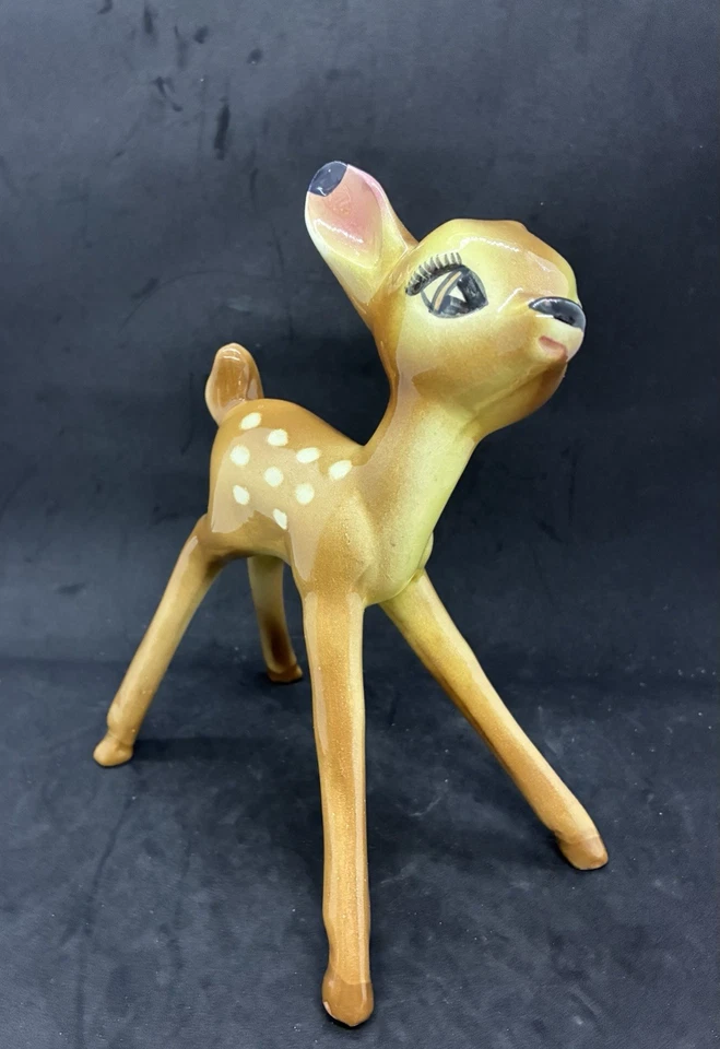 Винтажный Evan K. Shaw 1940 большой Disney Bambi керамический олень фигурка изящный! - Изображение 3 из 4