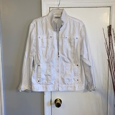 Chicos size 2 white jacket please see description