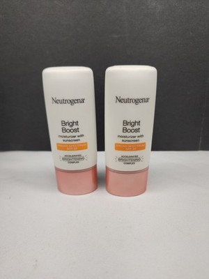 2 neutrogena bright boost spf 30 moisturizer 1oz ea exp2021