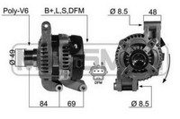 Messmer Lichtmaschine Generator 120A 14V FüR Ford Focus II 1.8 Flexifuel 2.0