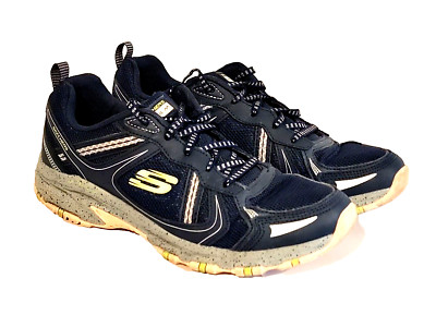 Womens SKECHERS 149820 Hillcrest Memory Navy Blue Trail Hiking Sneakers Shoes 11