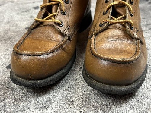 VTG Red Wing Leather Work Boots Irish Setter Moc Toe Brown Beckman 7 C Heritage - Picture 17 of 17