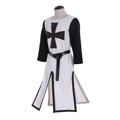 Medieval Warriors Knight Templar Crusader Cosplay Costume Gown Outfit Belt - Picture 3 of 17