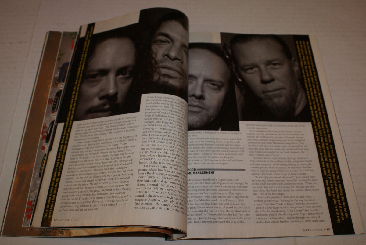 Metal Edge Magazine - December 2008 Metallica AC/DC Gojira +