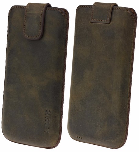 Funda De Cuero Real Para iPhone 8 Con Funda De Silicona - Photo 11/17