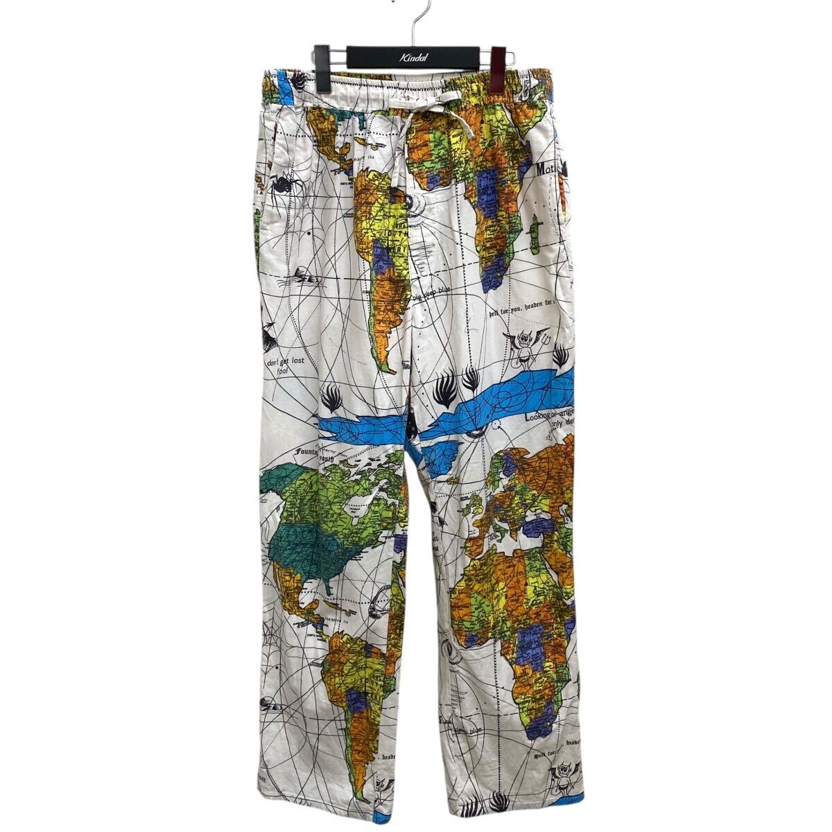 Used SAINT MICHAEL DW PAJAMA PNT WORLD MAP Pants SM S23 0000 Used SAINT MICHAEL DW PAJAMA PNT WORLD MAP Pants SM S23 0000
