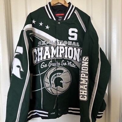 Michigan State Spartans Men 4X Franchise Club Champions Full-Snap