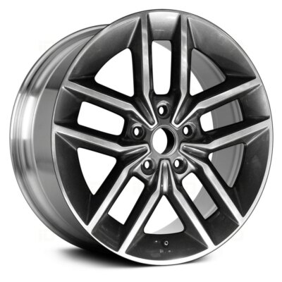 ALYJF059U90 - Double 5-Spoke Polished and Dark Charcoal Metallic 18x8 Wheel