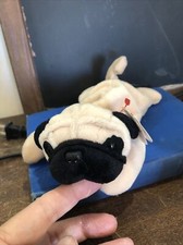 Ty Beanie Baby - PUGSLY the Pug Dog 8 Inch with TAGS