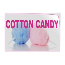 Decal Stickers Cotton Candy Food and Drink Vinyl Store Sign Label Retail